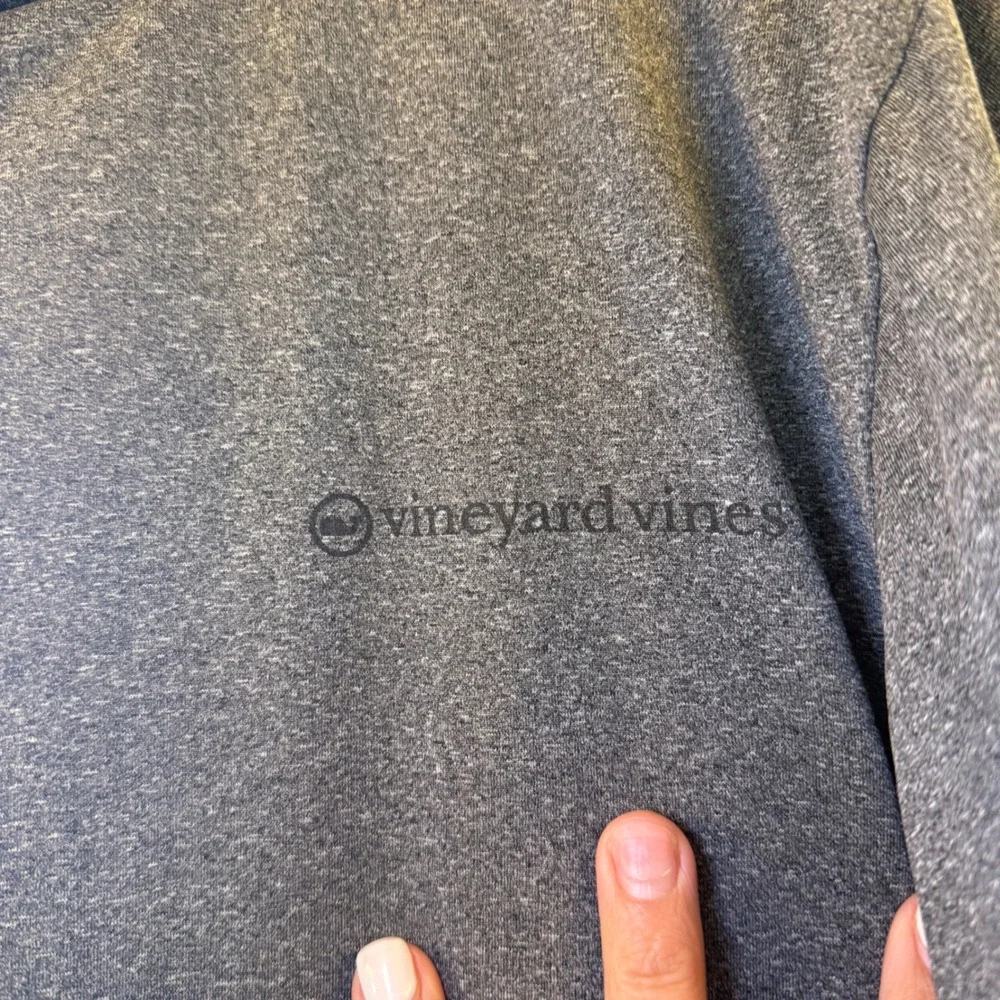 Vineyard Vines Performance Long‎ Sleeve Shirt Mens Small Gray Heather 1V000254